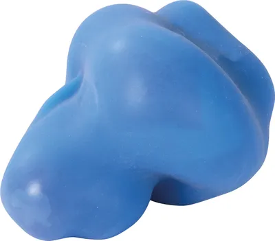 Produktbild von EDUPLAY 130270 Knautschball fest, Silikon, Ø 6,5 cm (Farbe zufällig, 1 Stück)