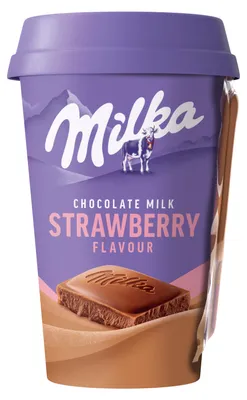 Obrázek produktu pro Napój mleczny Milka o smaku truskawkowym 220 ml