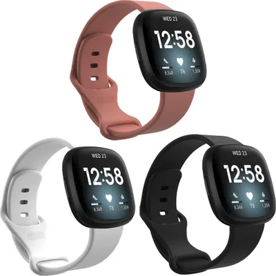 Produktbild von Fitbit Versa 4, Fitbit Versa 3, Fitbit Sense 2, Fitbit Sense Band: imoshion Silikonband Multipack