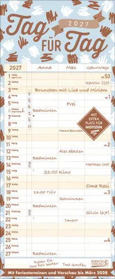 Produktbild von Premium Familientimer Tag für Tag 2027