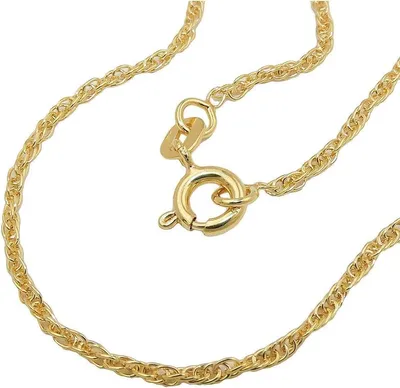 Produktbild von Kette 1,6mm Doppelanker gedreht Kordelkette 9Kt GOLD 50cm