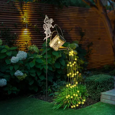 Productafbeelding van LED-zonne-gieterverlichting met herdershaak voor buiten decoratie