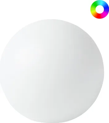 Produktbild von BELIANI LED Kugelleuchte Weiß Kunststoff ø 26 cm RGB IP67 mit Erdspieß Fernbedienung Stecker für Strom Modern Lichtkugel Garten Outdoor Außenbereich