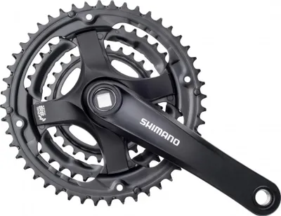 Immagine prodotto di Pedivella Shimano 6 7 8 velocità-Turnier FC-Ty501 con pedivella da 170 mm 48 x 38 x 28T Nero
