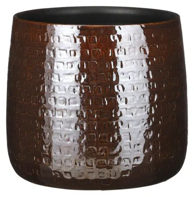 Produktbild von Mica Decorations Pflanzentopf - Keramik - braun - 19 x 17 cm