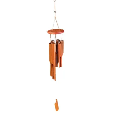 Produktbild von Bambus-Windspiel, Gedenk-Geschenke, Holz-Windspiel, groß, für drinnen und draußen, 78 cm, Windspiel für Garten, Hof, Terrasse und Heimdekoration
