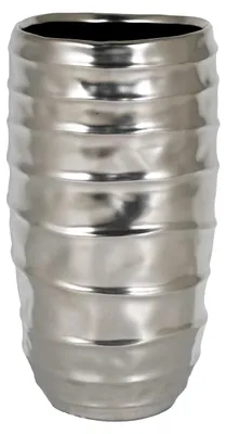 Imagen del producto de Kaheku Vase Garno matt silber 15,5 Ø 31h 7833040794