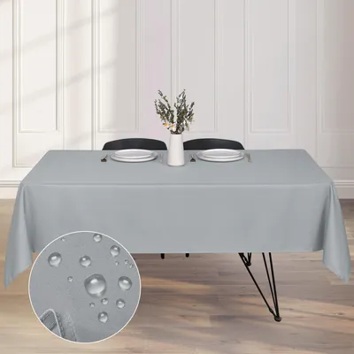Immagine prodotto di Tovaglia da esterno, lavabile, rettangolare, 137x280 cm, grigia