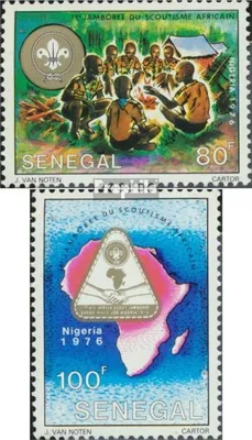 Produktbild von Briefmarken Senegal 1976 Mi 595-596 (kompl.Ausg.) postfrisch Pfadfindertreffen