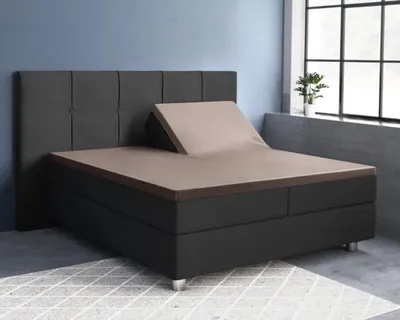 Immagine prodotto di Primaviera Deluxe Splittopper Satin Spannbettuch Taupe 180 x 220 cm
