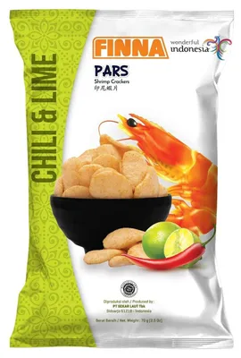Obrázok produktu pre Finna Garnalen Cracker Chilli & Lime, 70 g – Krevetová pochúťka