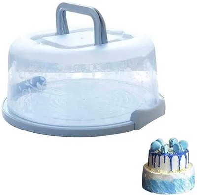 Immagine prodotto di Cassa da trasporto per torte rotonde - Pratiche contenitori per torte - Ideali per torte e dolci