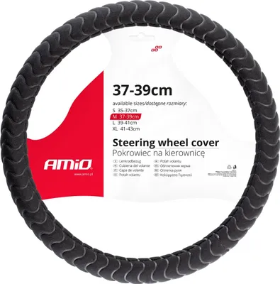 Produktbild von AMiO 02805 SWC-32 Lenkradbezug Ø37-39cm Grau Lenkradhülle