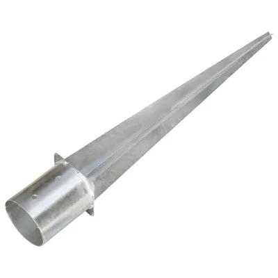 Produktbild von vidaXL Erdspieße 2 Stk. Silbern 12×91 cm Verzinkter Stahl