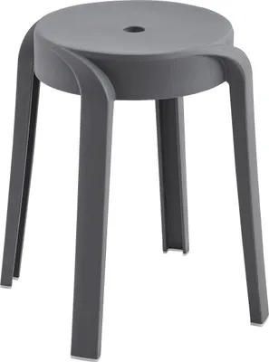Produktbild von Hocker 1 Stück stapelbar Schwarz