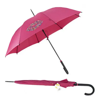 Obrázek produktu pro Doppler Long Flex AC Kiss Pink UV Protection - dámský holový vystřelovací deštník