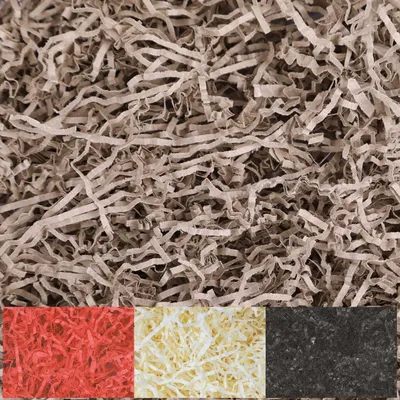 Immagine prodotto di Creative Deco 1kg Eco Carta Tagliuzzato Carta Kraft | Sostituzione della Lana di Legno | Materiale da Imballaggio per Regalo di Natale a Strisce
