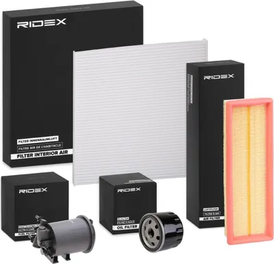 Produktbild von RIDEX Filterset Inspektionspaket Filtersatz für RENAULT Scénic I (JA0/1, FA0)