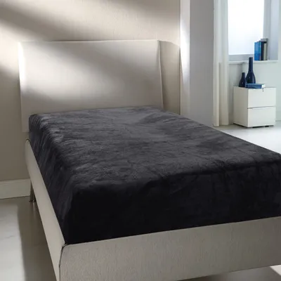 Zdjęcie produktu dla Prześcieradło Cashmere Touch - Cloud Castle 90-100 x 200 cm - antracytowe
