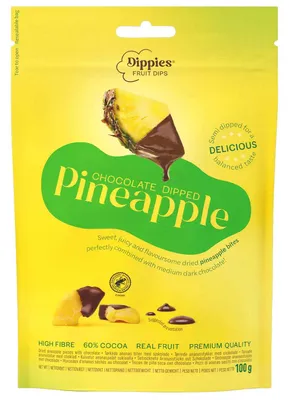 Produktbild von Dippies Fruit Dips Chocolate Dipped Pineapple 100g