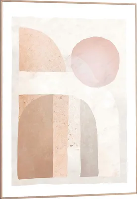 Produktbild von Wandbild - Braun - Weiß - Beige - 50 x 70 cm - abstrakte Muster
