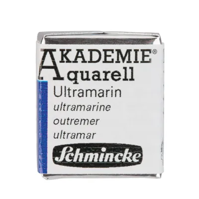 Obrázek produktu pro Schmincke AKADEMIE Akvarel Ultramarín Akvarel 16 443 044 1/2 Naepfchen