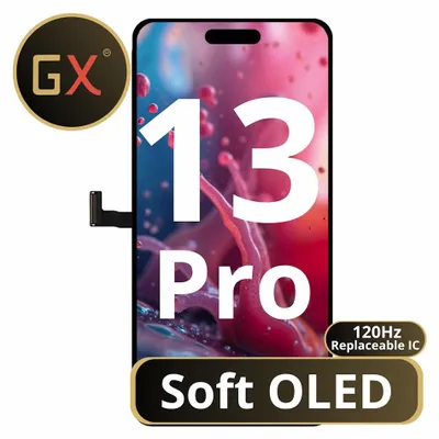Produktbild von Kompatibel GX Soft OLED 120Hz Display Touchscreen Bildschirm Schwarz für Apple iPhone 13 Pro A2638, A2483, & Werkzeug