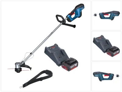 Produktbild von Bosch GRT 18V-33 Professional Akku Rasentrimmer 18 V 330 mm Brushless + 1x Akku 4,0 Ah + Ladegerät