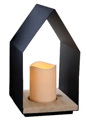 Produktbild von LED Leuchtkerze im Haus flackernd ca. 18x12 cm
