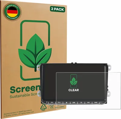 Produktbild von 2x ScreenLeaf Schutzfolie für Essgoo AR9002 nachhaltiger Displayschutz Display Schutz Folie Klar Transparent