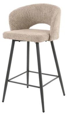 Zdjęcie produktu dla FURNLUX Stołek barowy Salon Beżowy i czarny 51 cm / Główny kolor: beżowy / Wymiary: 51 x 94 x 50 cm