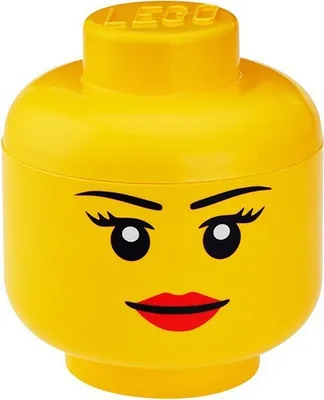 Produktbild von LEGO 40311732 Aufbewahrungskopf Mädchen, S, klein, 16x16x20cm