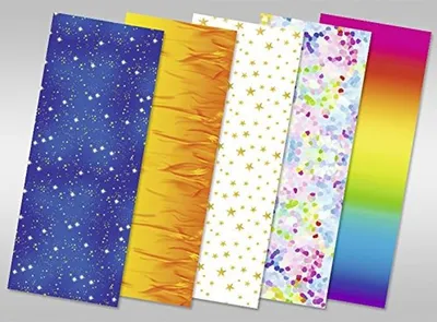 Image de Lot de 25 feuilles de papier de différentes couleurs