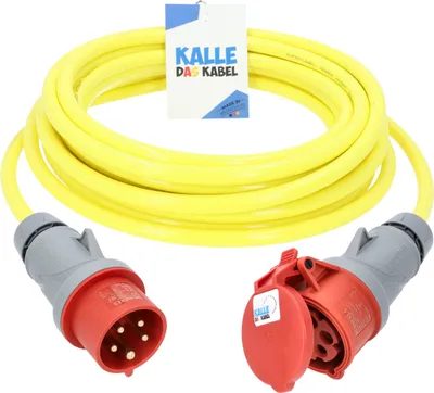 Produktbild von Kalle Verlängerungskabel CEE 400V 16A 2,5mm² Extreme Signal Gelb IP44 50 Meter