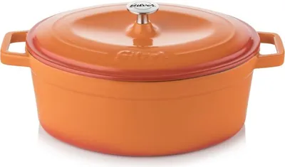 Obrázek produktu pro Litinový pekáč 27x20cm oranžový