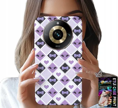 Produktbild von Hülle für Realme 11 Pro – Modisches Design mit Schleifenmuster + Schutzfolie