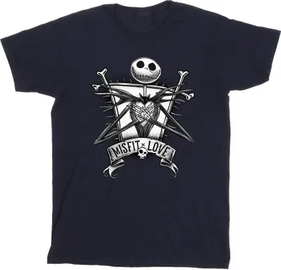 Produktbild von Disney - "The Nightmare Before Christmas" T-Shirt für Herren BI43851 (XL) (Marineblau)