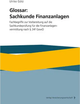 Produktbild von Glossar: Sachkunde Finanzanlagen