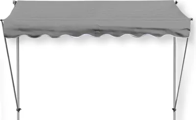 Produktbild von Grasekamp Klemmmarkise Ontario 294 x 130 cm Grau Gestell Grau Balkonmarkise höhenverstellbar von 200 cm – 320 cm