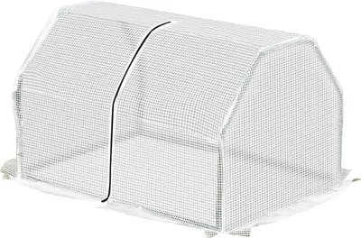 Produktbild von Foliengewächshaus, Mini Gewächshaus, Uv-Beständige Frühbeet, Treibhaus, Tomatenhaus Für Garten Zur Aufzucht, Weiß, 99 X 71 X 60 Cm