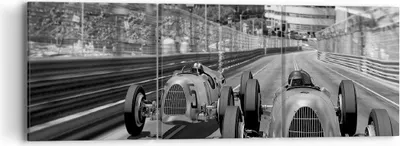 Produktbild von Bild auf Leinwand - Leinwandbild - 3 Teile - Formel 1 Retro - 90x30cm - Wand Bild - Wanddeko - Wandbilder - Leinwanddruck - Bilder - Wanddekoration - Leinwand bilder - Wandbild - CA90x30-4843