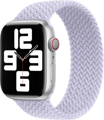Image de Apple Solo Strap tressé pour l'Apple Watch | 44/45/46/49 mm - Taille 7 - Purple Fog