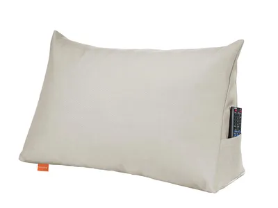 Image de Coussin lombaire, coussin en forme de coin pour lit et canapé, 70 cm de large, beige, coussin de lecture, sleepling