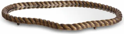 Produktbild von Casa Padrino Luxus Serviertablett Antik Messing 66,5 cm - Luxus Accessoires