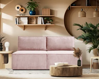 Produktbild von Kaiser Möbel Sofa, Schlafsofa mit Bettzeugfach COMPI Rosa