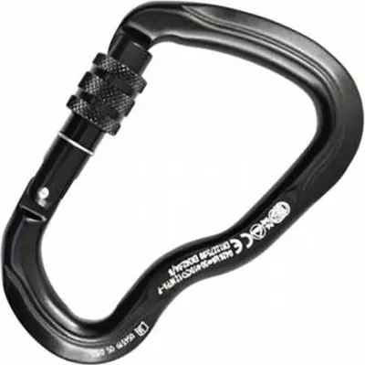 Image de Kong Italy Ferrata Threaded Karabinerhaken Schwarz Schwarz One Size