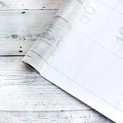 Zdjęcie produktu dla Samoprzylepna okładzina ścienna w stylu rustykalnym imitująca drewno, w kolorze niebieskim i szarym, przeznaczona do różnych powierzchni