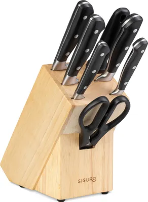 Produktbild von Siguro Uchi Messerset 7-teilig Holzblock