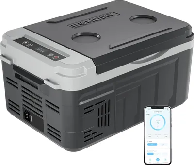 Immagine prodotto di Frigorifero portatile a compressore da 10 litri, con raffreddamento rapido e controllo tramite app