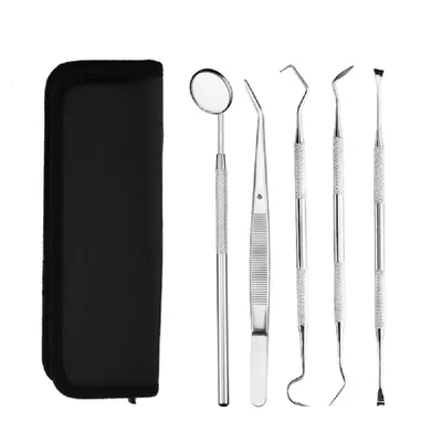 Produktbild von COOL-i® Zahnpflege-Set – 5-teiliges Reinigungsinstrument für die Zahnzwischenräume Produktbeschreibung